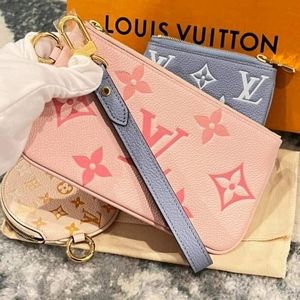 Limited Edition Louis Vuitton Trio Pochette by the pool